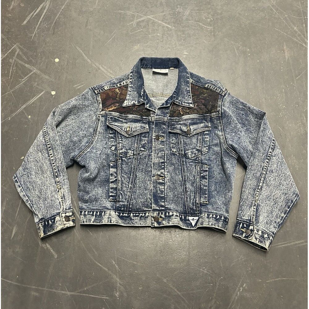 Miller's Sporticfic Women's Equi-Jeans Denim Jacket Size Large Embroidered Derby